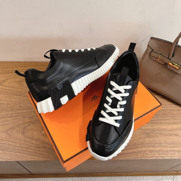 Hermes Classic Couple Style Cowhide Lightweight Casual Sports Shoes - Image 5