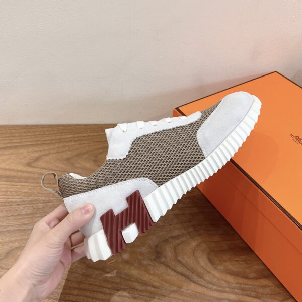 Hermes Couple Style Cowhide Leather Classic Casual Sports Shoes - Image 6