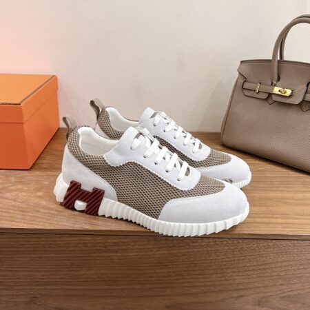 Hermes Couple Style Cowhide Leather Classic Casual Sports Shoes