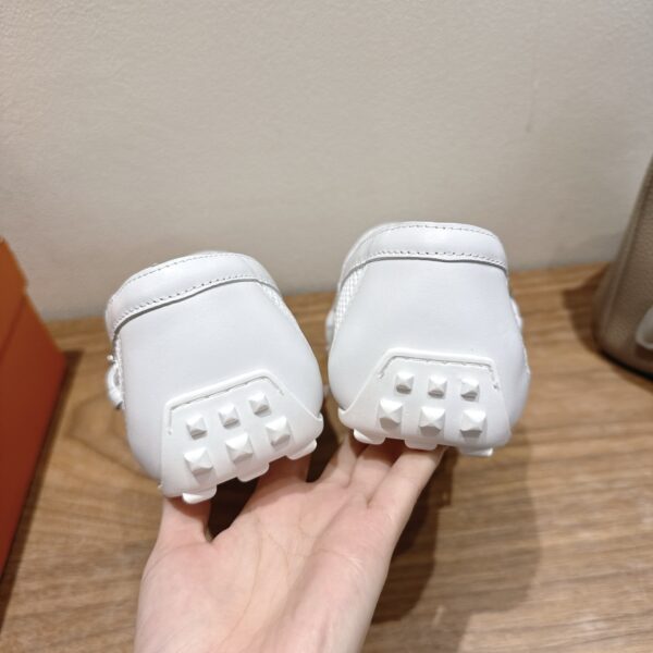 Hermes Ladies' Mesh Paired With Cowhide Ballet Shoes - Image 8