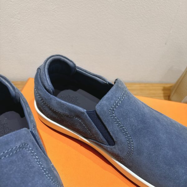 Hermes Couple Style Cowhide Leather Classic Casual Shoes - Image 6