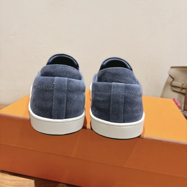 Hermes Couple Style Cowhide Leather Classic Casual Shoes - Image 8