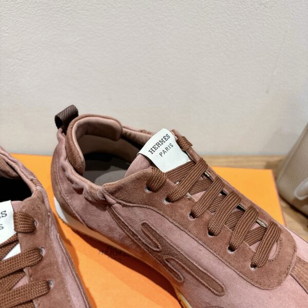 Hermes Couple Style Suede Cowhide Leather Classic Casual Shoes - Image 6