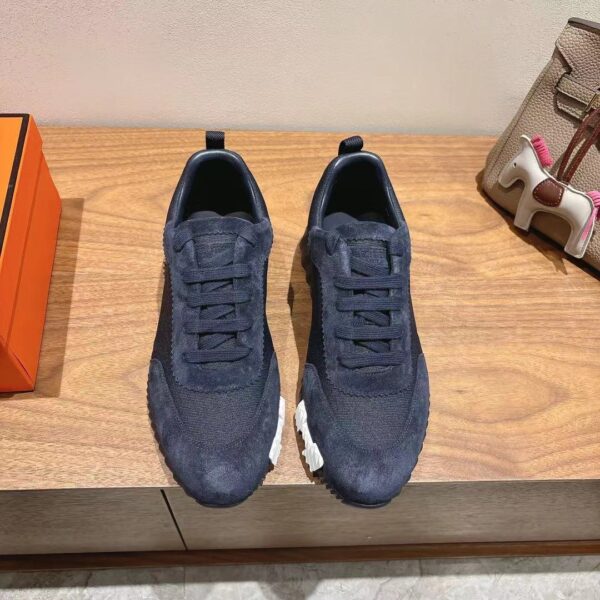 Hermes Couple Style Suede Cowhide Leather Classic Sport Shoes - Image 2