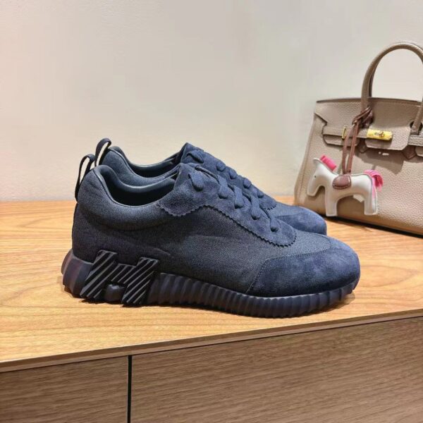 Hermes Couple Style Suede Cowhide Leather Classic Sport Shoes - Image 4