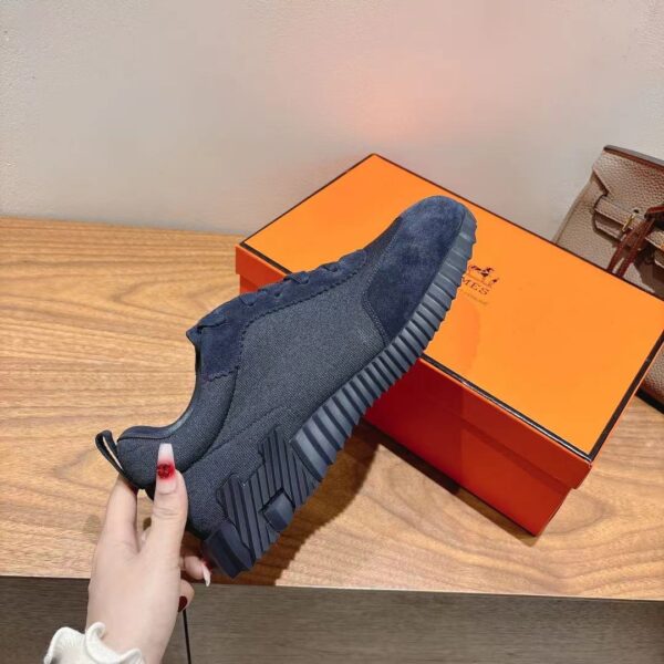 Hermes Couple Style Suede Cowhide Leather Classic Sport Shoes - Image 6