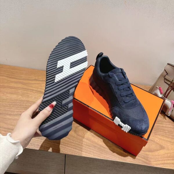 Hermes Couple Style Suede Cowhide Leather Classic Sport Shoes - Image 9