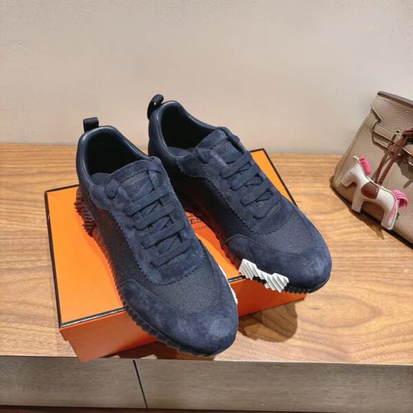 Hermes Couple Style Suede Cowhide Leather Classic Sport Shoes