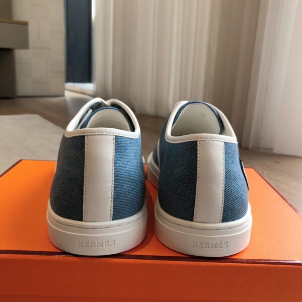 Hermes Couple Style Denim Classic Casual Sport Shoes - Image 8