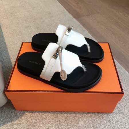 Hermes Couple's Spring And Summer Color Matching Casual Slippers