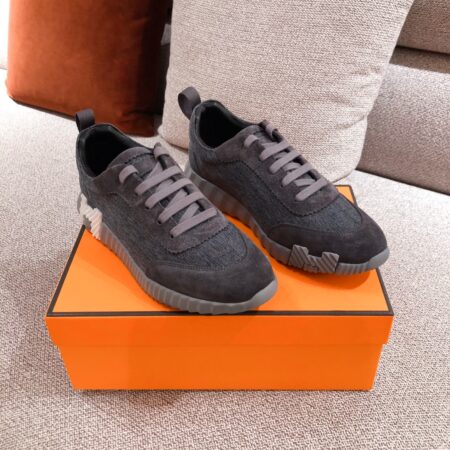 Hermes Couple's Suede Calfskin Classic Casual Sport Shoes