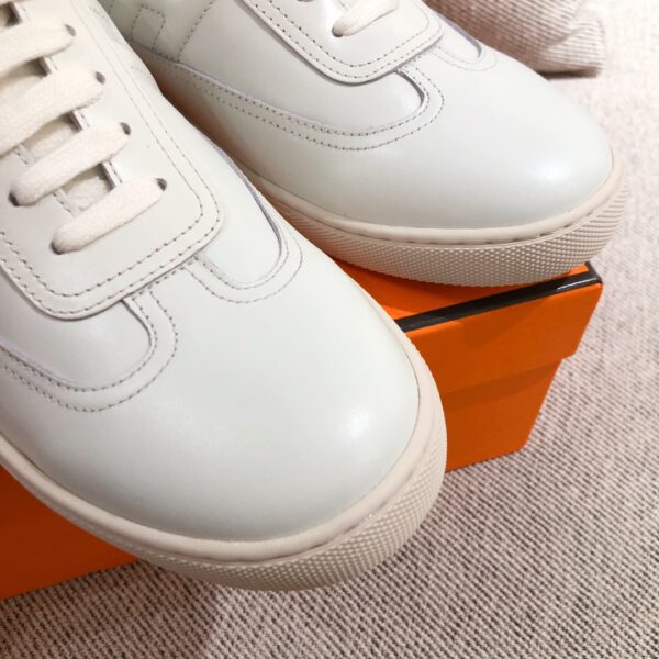 Hermes Couple's High Quality Cowhide Leather Sport Shoes - Image 6