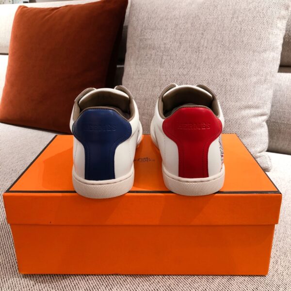 Hermes Couple's High Quality Cowhide Leather Sport Shoes - Image 8
