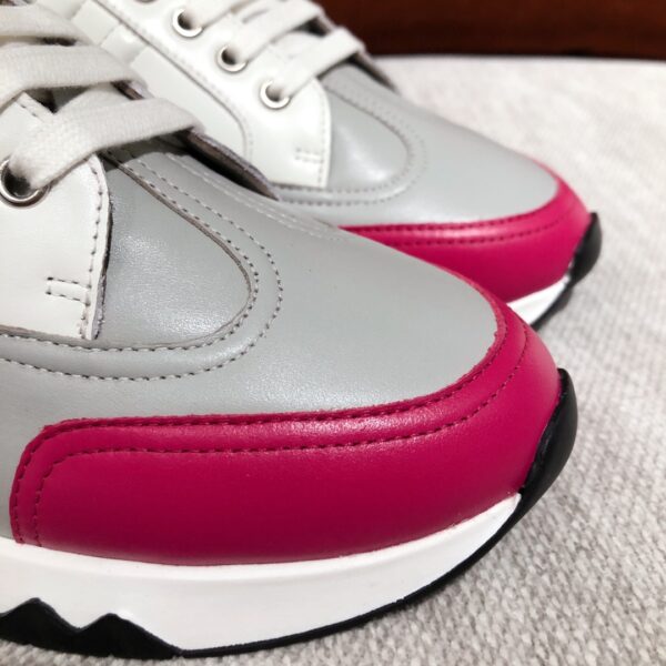 Hermes Couple's High Quality Cowhide Leather Casual Sport Shoes - Image 6