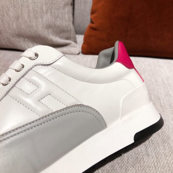 Hermes Couple's High Quality Cowhide Leather Casual Sport Shoes - Image 7