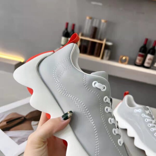 Hermes Couple's Suede Cowhide Leather Casual Sport Shoes - Image 7