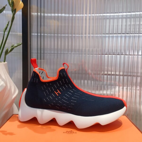 Hermes Couple's Mesh Fabric Ventilate Casual Sport Shoes - Image 4