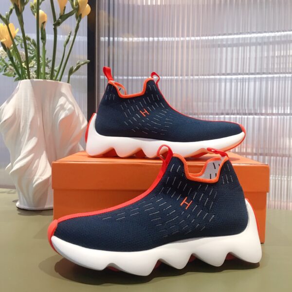 Hermes Couple's Mesh Fabric Ventilate Casual Sport Shoes - Image 5