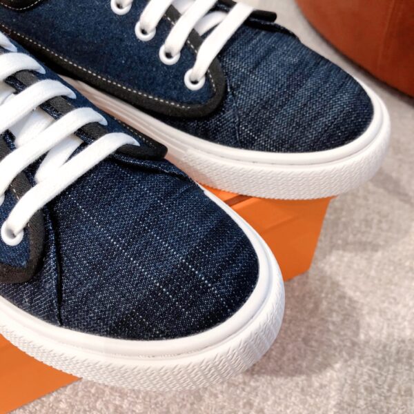 Hermes Denim Casual Sport Shoes For Men And Women - Image 6