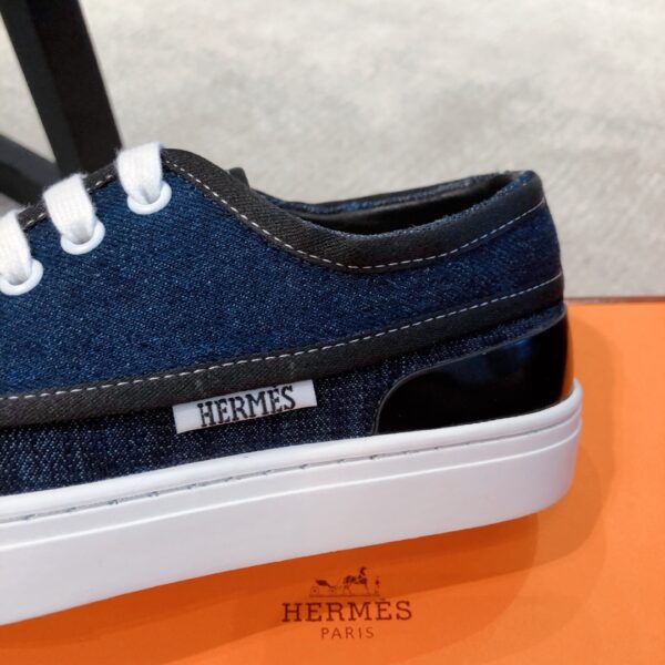 Hermes Denim Casual Sport Shoes For Men And Women - Image 7