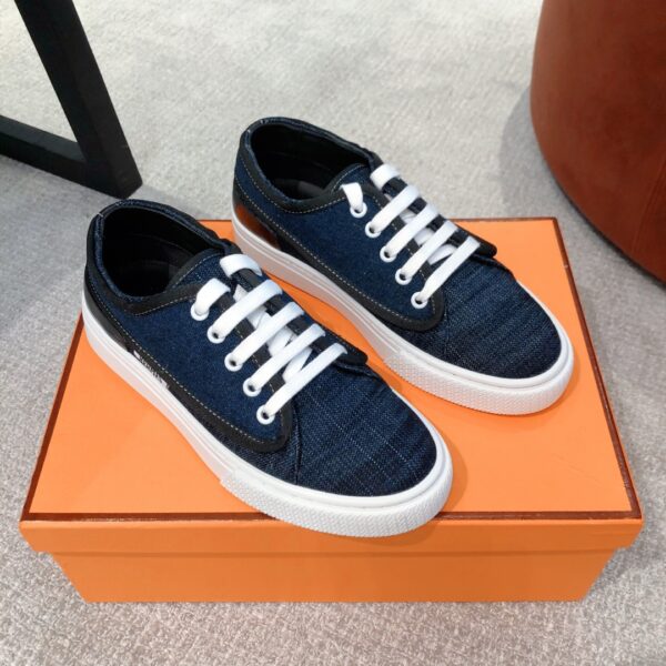 Hermes Denim Casual Sport Shoes For Men And Women