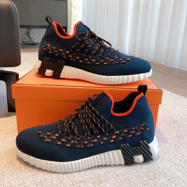 Hermes Couple's Breathable Fabric Casual Sport Shoes - Image 5
