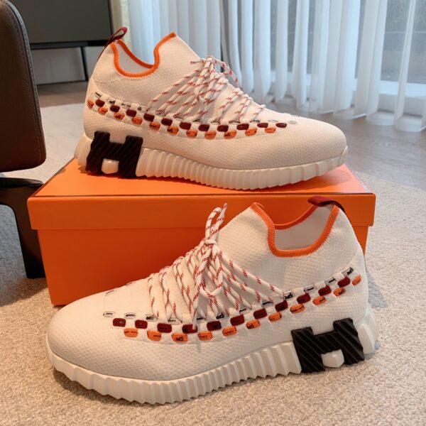 Hermes Good Quality Couple's Breathable Fabric Casual Sport Shoes - Image 5