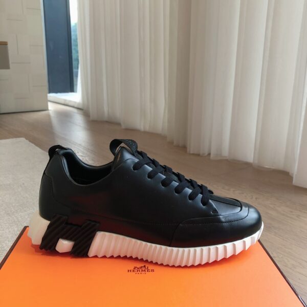 Hermes Good Quality Couple's Cowhide Leather Casual Sport Shoes - Image 4