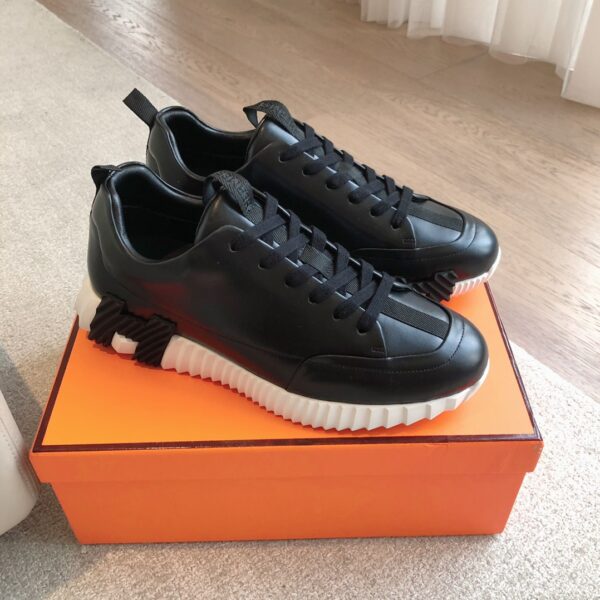 Hermes Good Quality Couple's Cowhide Leather Casual Sport Shoes