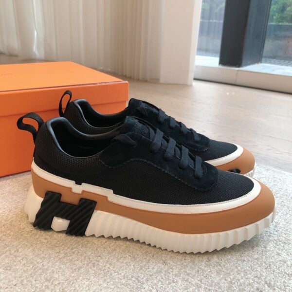 Hermes Good Quality Cowhide Leather Casual Sport Shoes - Image 3