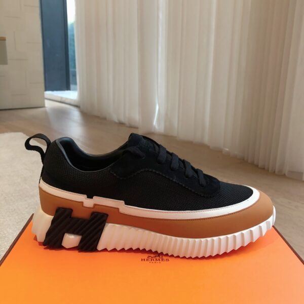 Hermes Good Quality Cowhide Leather Casual Sport Shoes - Image 4