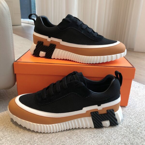 Hermes Good Quality Cowhide Leather Casual Sport Shoes - Image 5