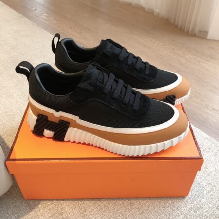 Hermes Good Quality Cowhide Leather Casual Sport Shoes