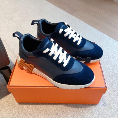 Hermes Good Quality Suede And Cowhide Leather Casual Sport Shoes