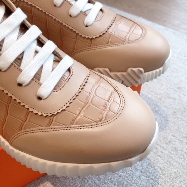 Hermes High Quality Suede And Cowhide Leather Sport Shoes - Image 6