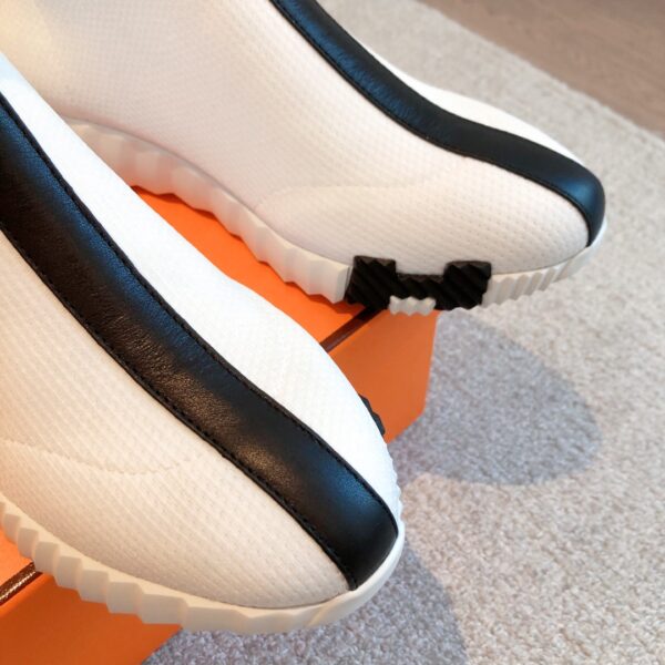 Hermes Classic Couple's Breathable Fabric High Top Casual Sport Shoes - Image 6