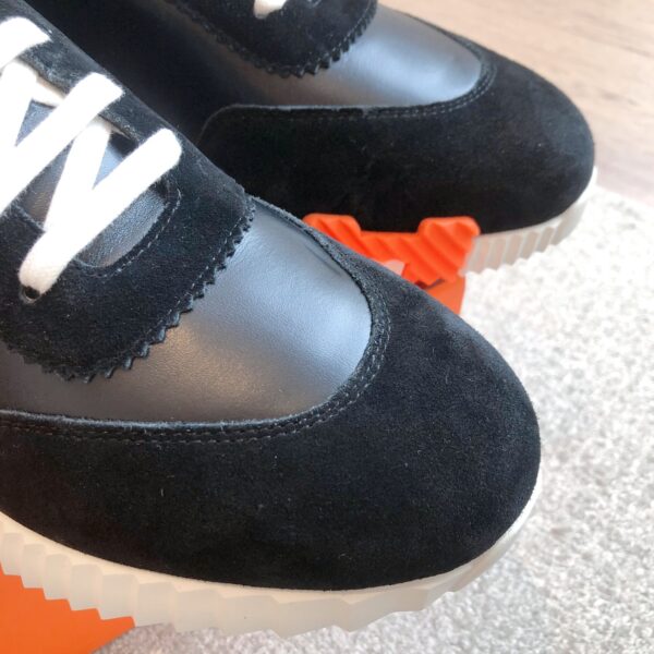 Hermes Classic Couple's Cowhide Leather Casual Shoes - Image 6