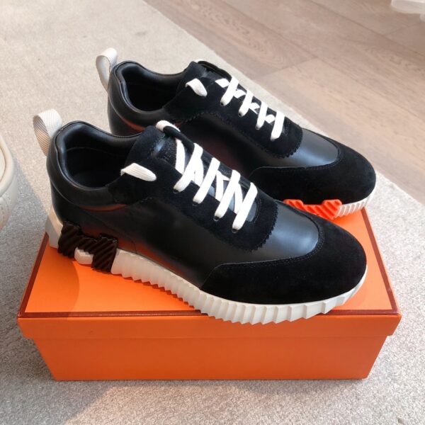 Hermes Classic Couple's Cowhide Leather Casual Shoes