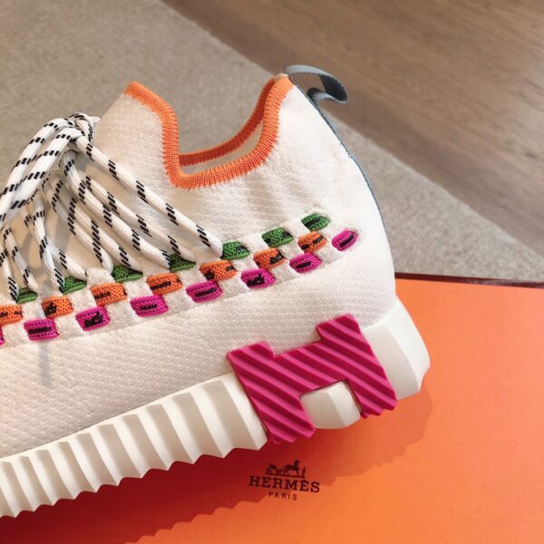 Hermes Classic Couple's Breathable Fabric Casual Shoes - Image 7