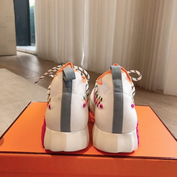 Hermes Classic Couple's Breathable Fabric Casual Shoes - Image 8