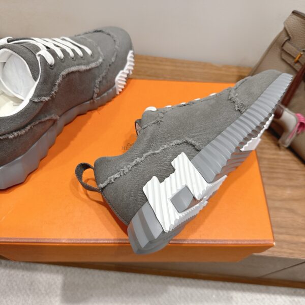 Hermes Classic Couple's Denim Casual Sport Shoes - Image 7
