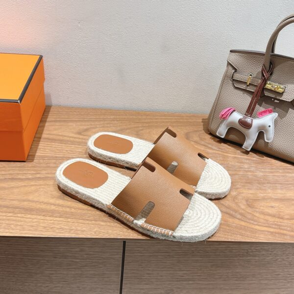 Hermes Spring And Summer Color S25s Fisherman Men's Slippers