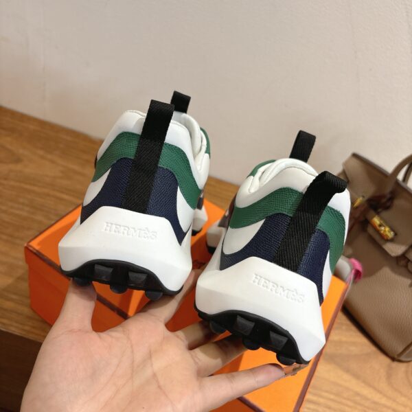 Hermes High Quality Couple's Cowhide Leather Casual Sport Shoes - Image 8
