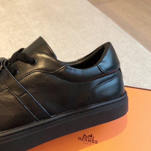 Hermes High Quality Cowhide Leather Casual Sport Shoes For Men And Women - Image 7