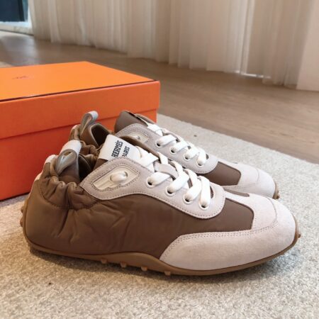 Hermes High Quality Suede Cowhide Leather Casual Sport Shoes For Men And Women