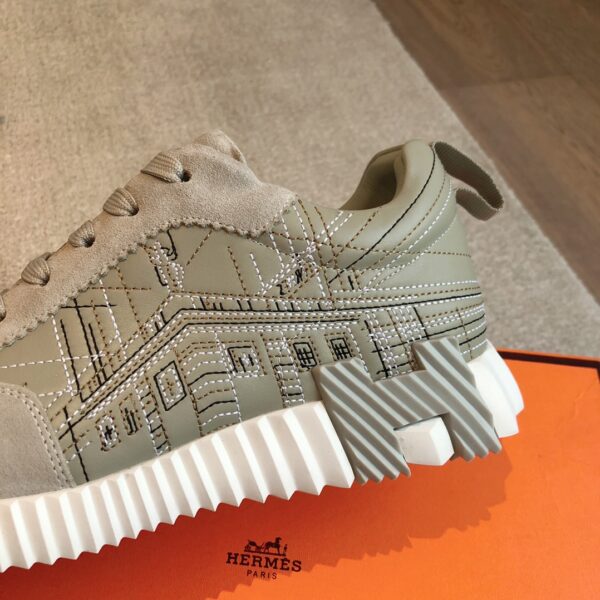 Hermes New Suede Cowhide Leather Casual Shoes For Men And Women - Image 7
