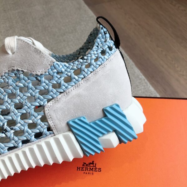 Hermes Hollow Out Handmade Weaving Casual Shoes For Men And Women - Image 7