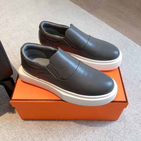 Hermes Autumn And Winter Cowhide Leather Casual Shoes For Men And Women