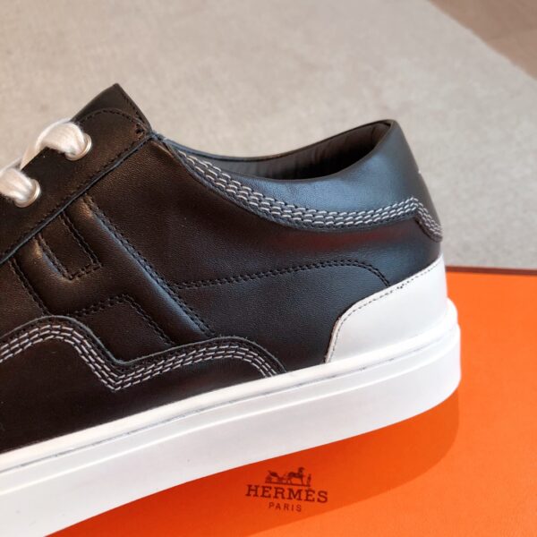 Hermes Autumn And Winter Cowhide Leather Casual Shoes For Couple - Image 7