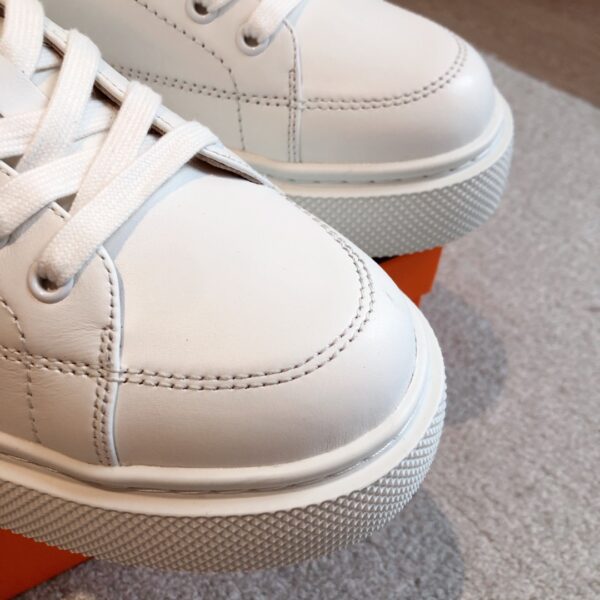 Hermes Cowhide Leather Casual Shoes For Couple - Image 6